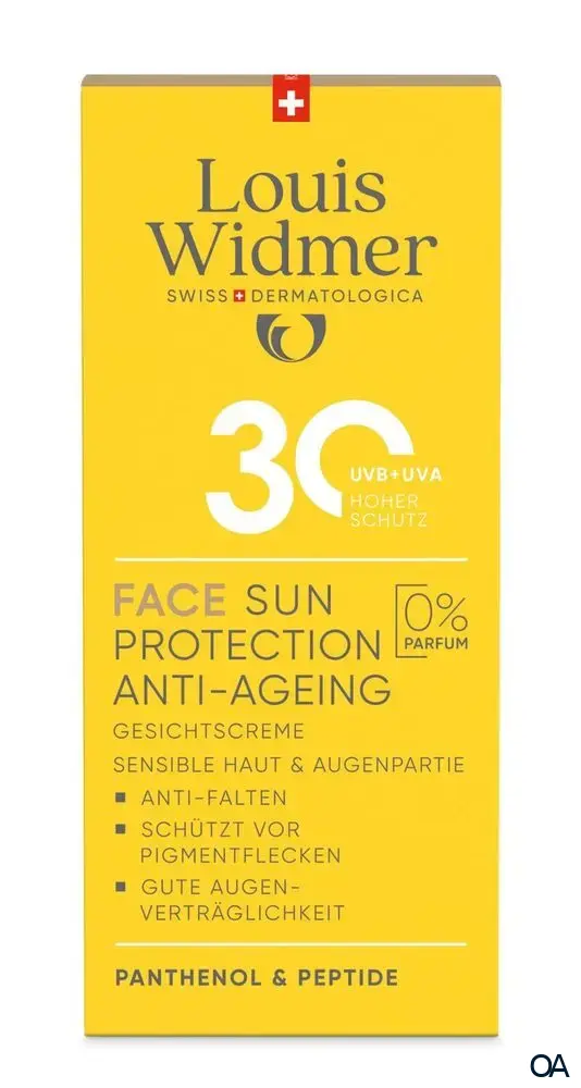 Louis Widmer suncare Face Sun Protection Anti-Ageing 30+ Gesichtscreme - ohne Parfum