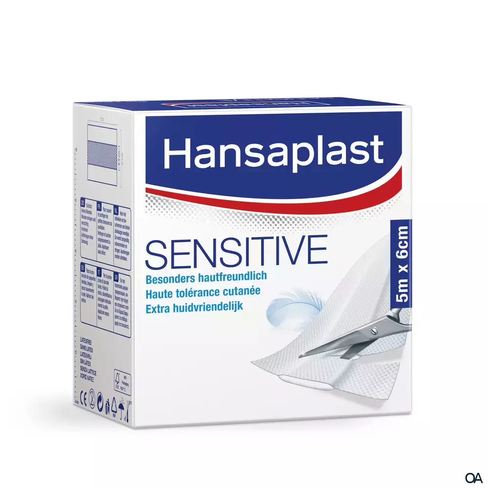 Hansaplast Sensitive Großpackung 5m x 6cm