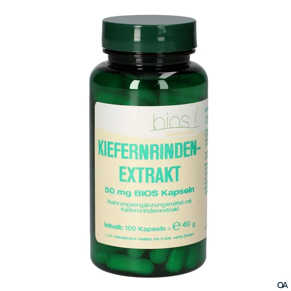Bios Kiefernrindenextrakt 50 mg Kapseln Bios Kiefernrindenextrakt 50 mg Kapseln