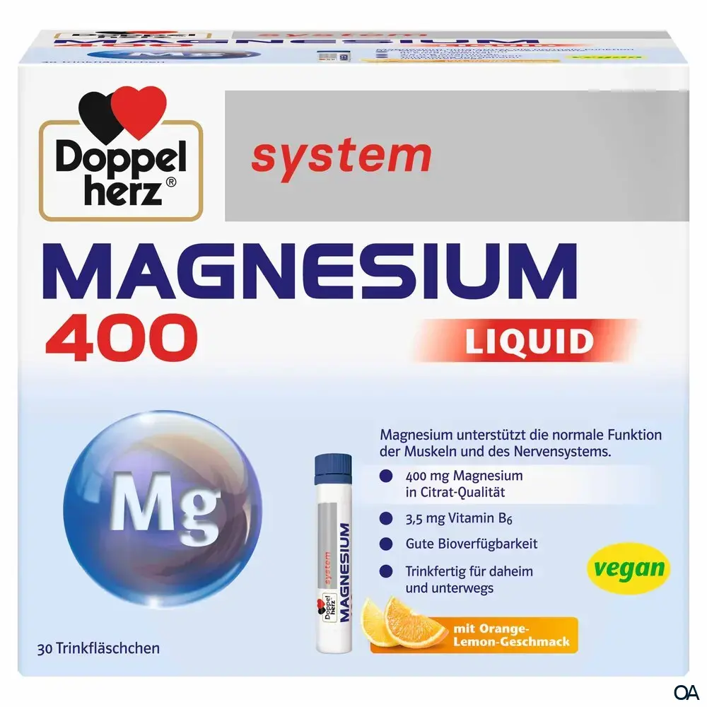 Doppelherz system Magnesium 400 Liquid Trinkfläschchen