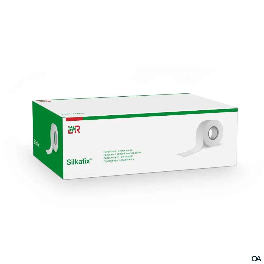 Silkafix® Heftpflaster 5 cm x 9,2 m Rolle auf Pappkern
