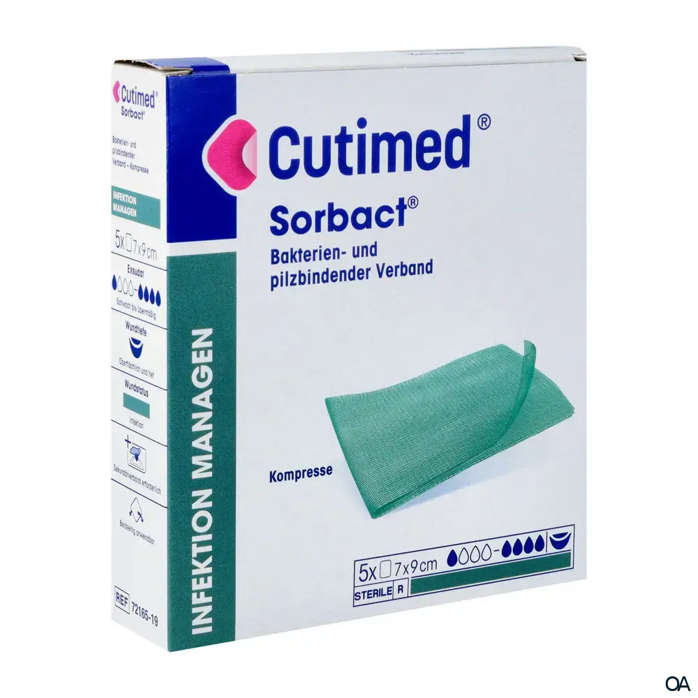 Cutimed® Sorbact® Kompresse 7 x 9 cm