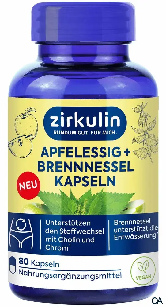 zirkulin Apfelessig + Brennnessel Kapseln