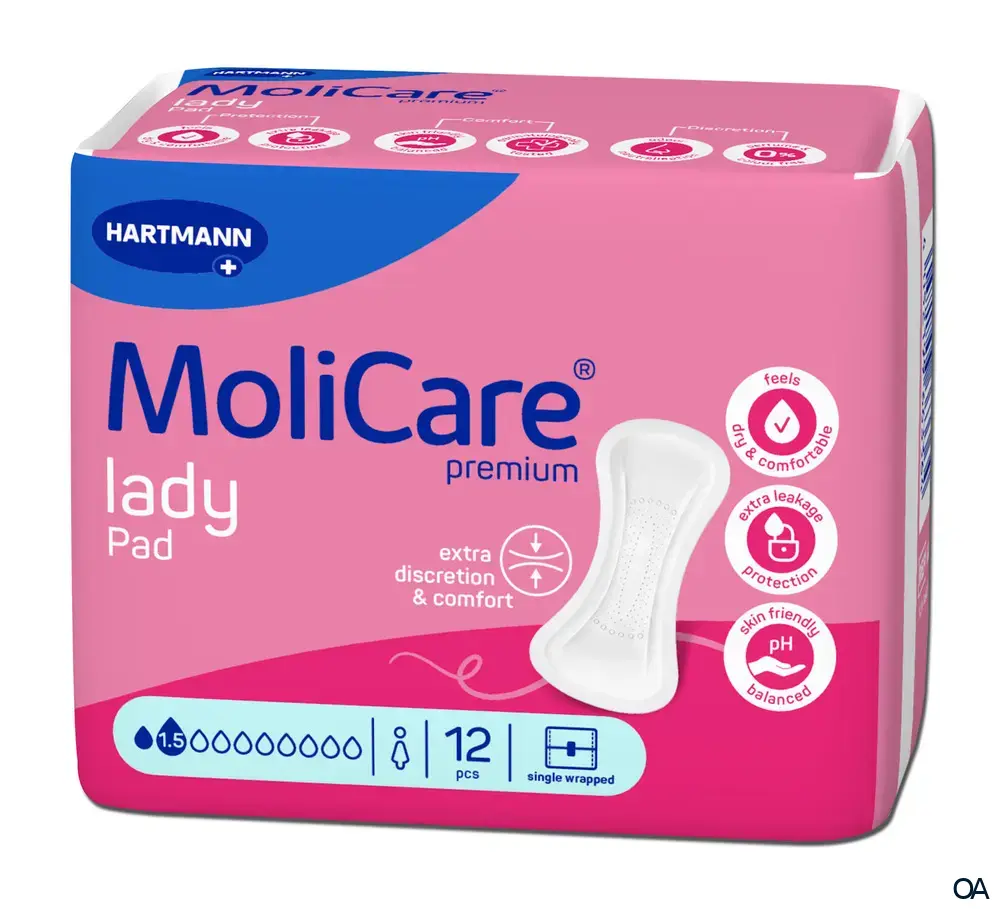 MoliCare® premium lady Pad 1,5 Tropfen Inkontinenzeinlagen