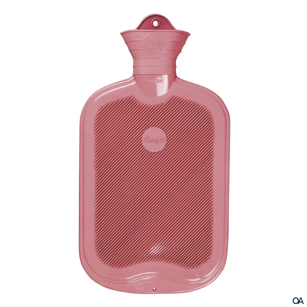 Sänger Wärmflasche einseitig mit Lamelle rose - 2,0L