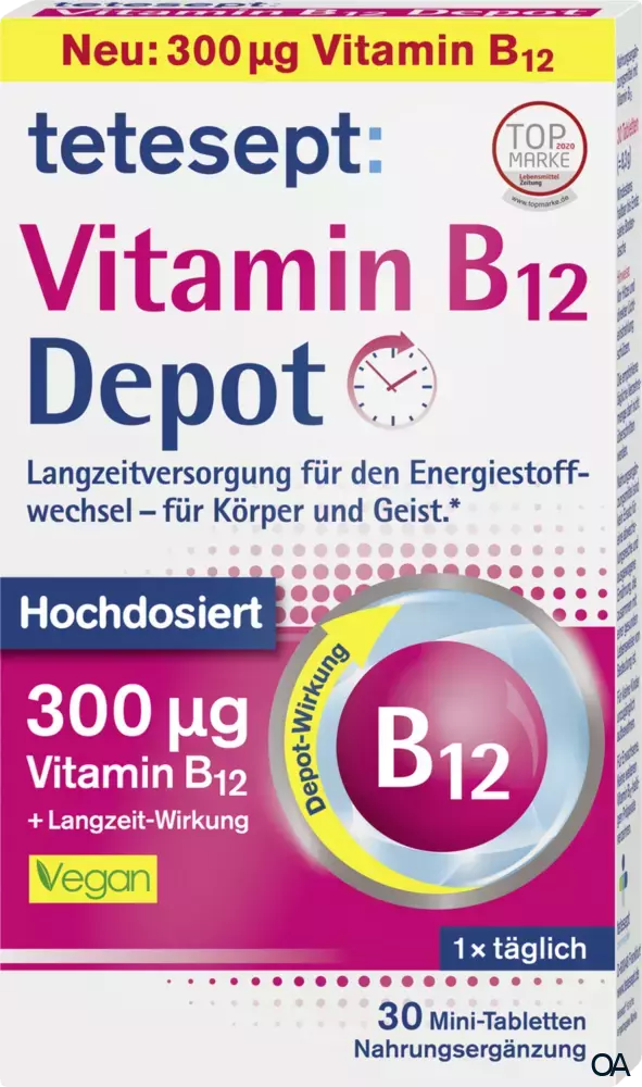 tetesept Vitamin B12 Depot Filmtabletten tetesept Vitamin B12 Depot Filmtabletten