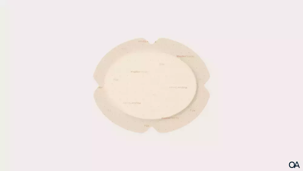 Mepilex® Border Flex Oval Schaumverband 15 x 19 cm