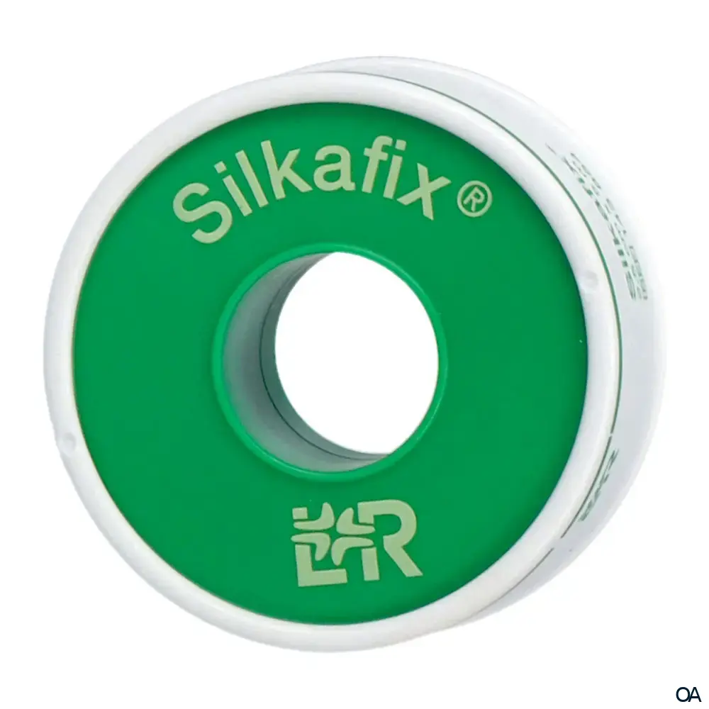 Silkafix® Heftpflaster 5 cm x 5 m Rolle auf Kunststoff-Knipsspule