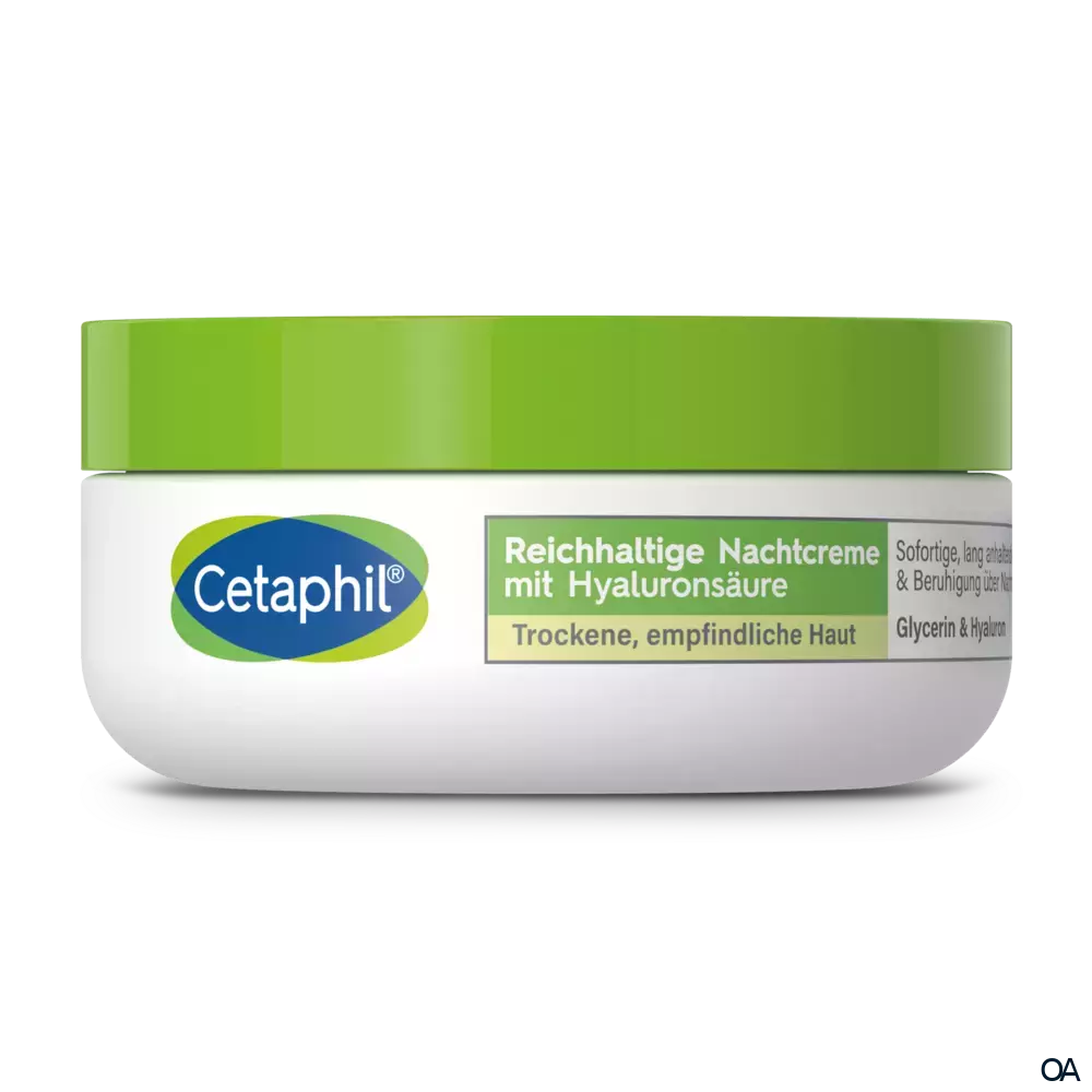 Cetaphil® Reichhaltige Nachtcreme mit Hyaluronsäure Cetaphil® Reichhaltige Nachtcreme mit Hyaluronsäure