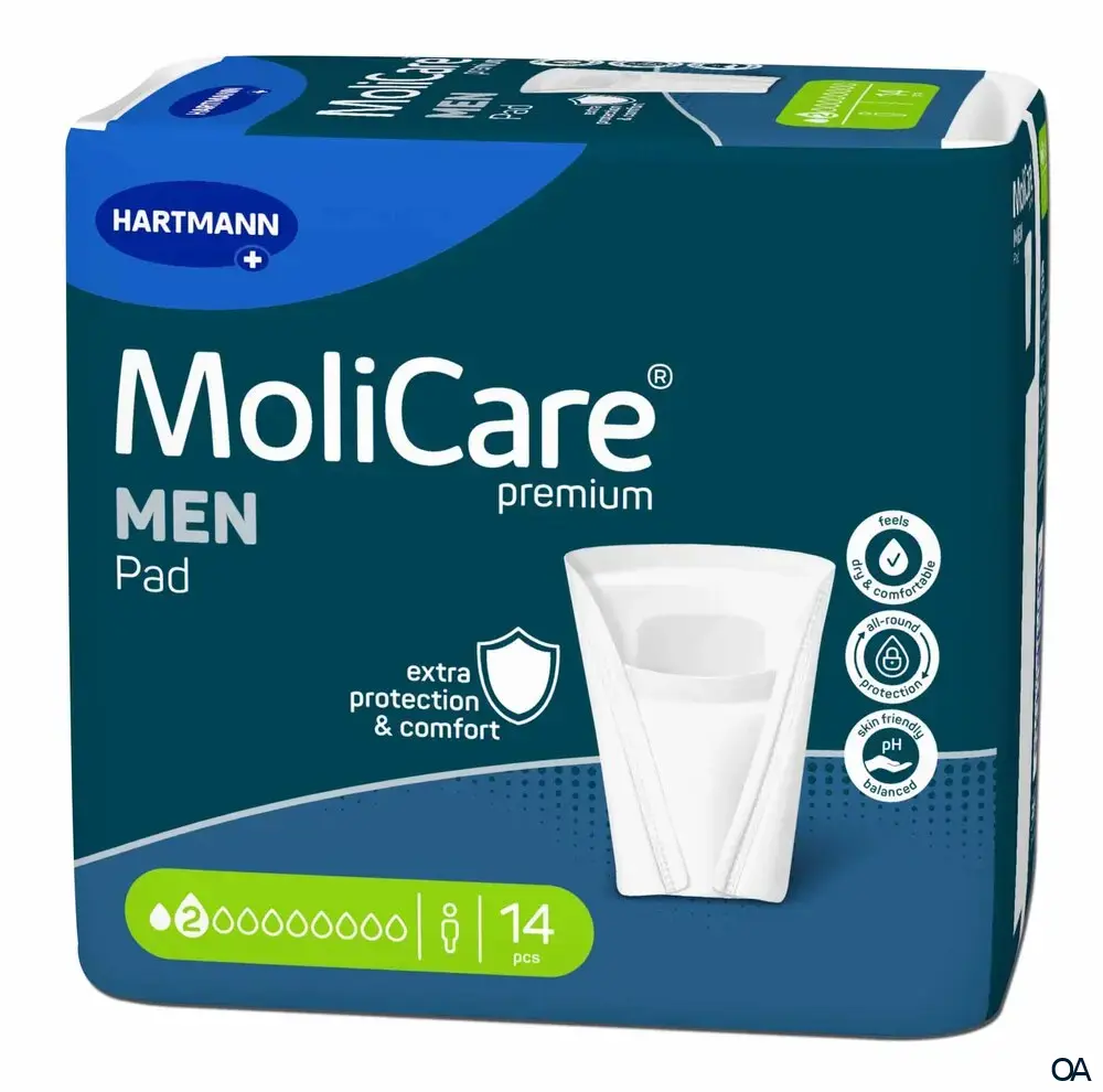 MoliCare® Premium MEN PAD 2 Tropfen Inkontinenzeinlagen MoliCare® Premium MEN PAD 2 Tropfen Inkontinenzeinlagen