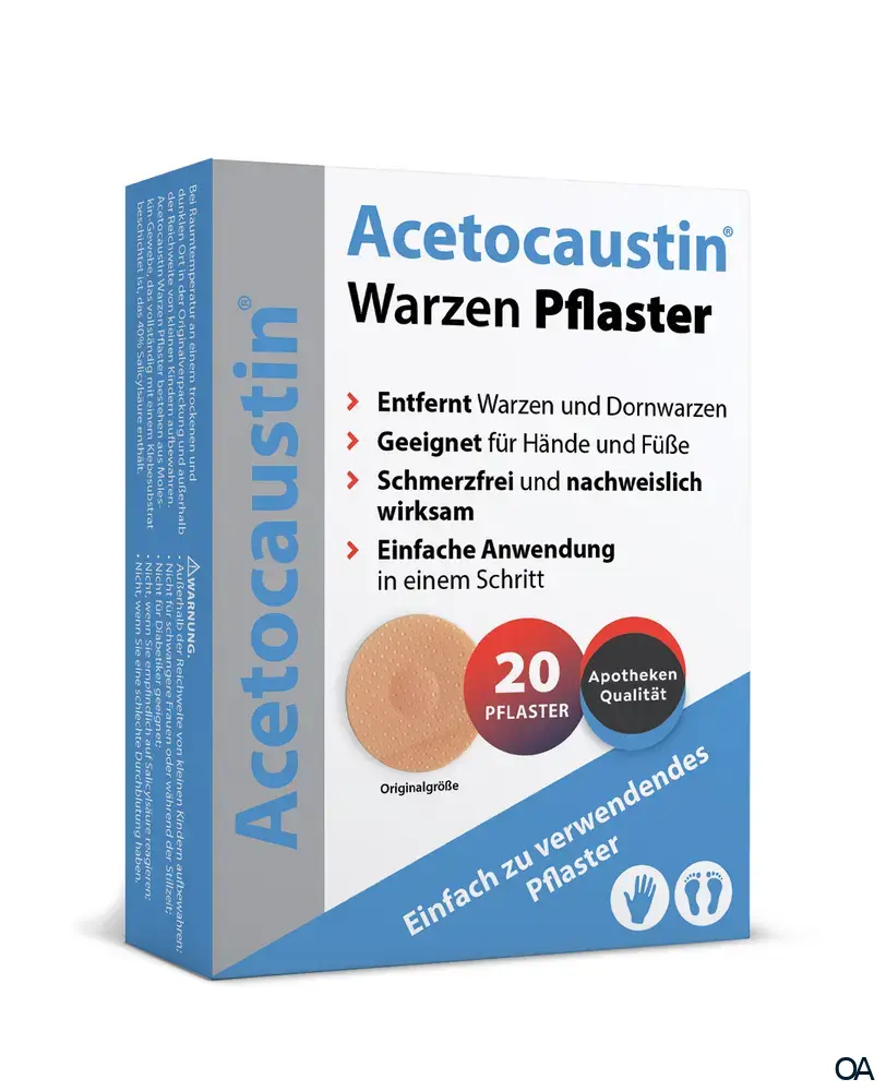 Acetocaustin® Warzen Pflaster für Warzen & Dornwarzen