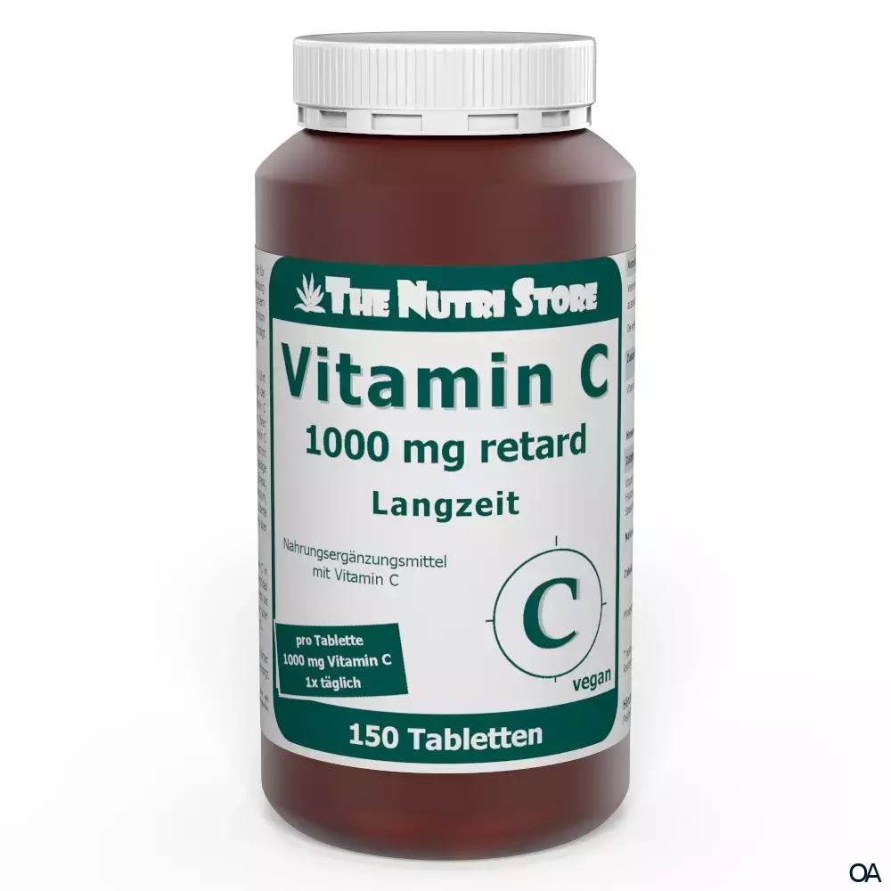 The Nutri Store Vitamin C 1000 mg retard Langzeit Tabletten The Nutri Store Vitamin C 1000 mg retard Langzeit Tabletten
