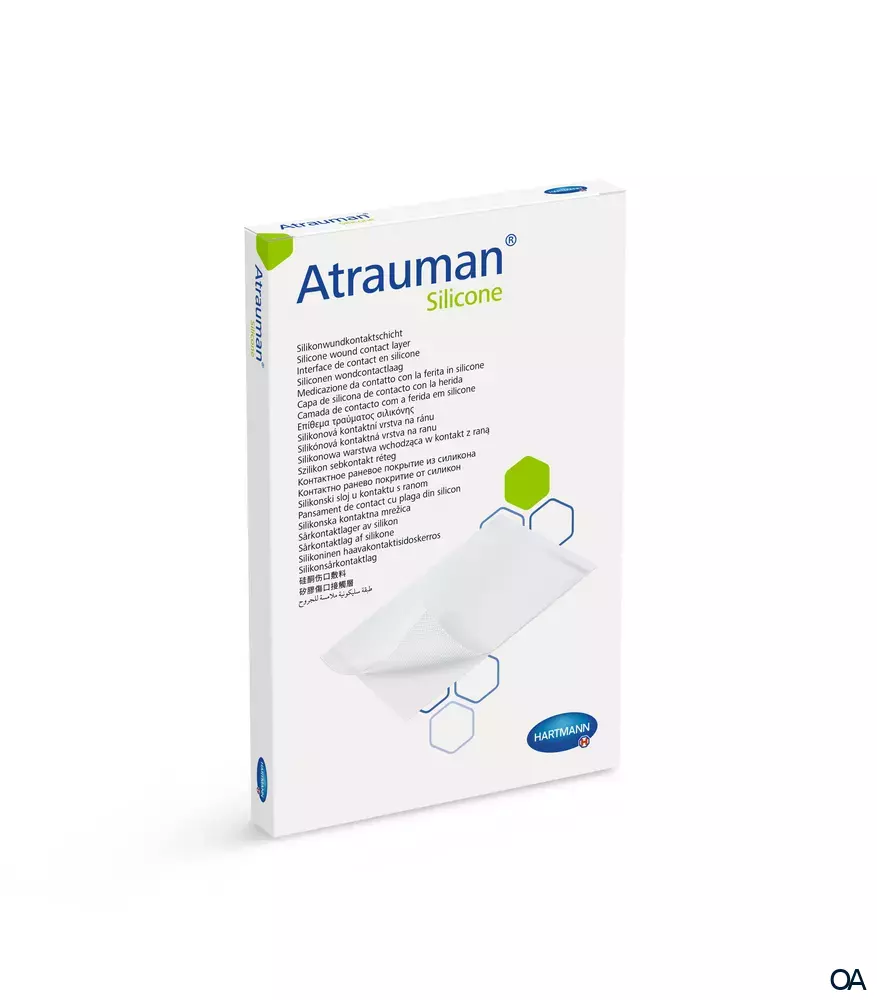 Atrauman® Silicone Silikonwundkontaktschicht, steril 5 x 7 cm Atrauman® Silicone Silikonwundkontaktschicht, steril 5 x 7 cm