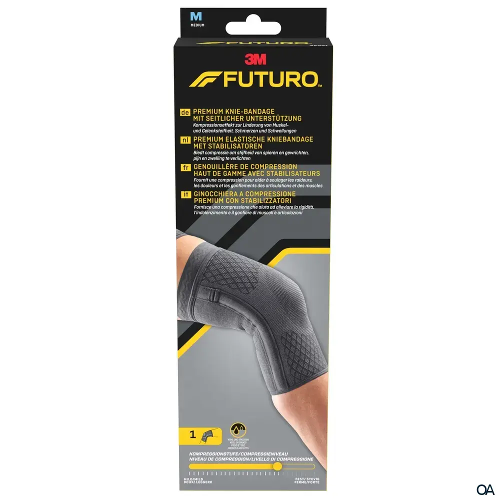 FUTURO™ Premium Knie-Bandage mit seitlicher Unterstützung - Medium