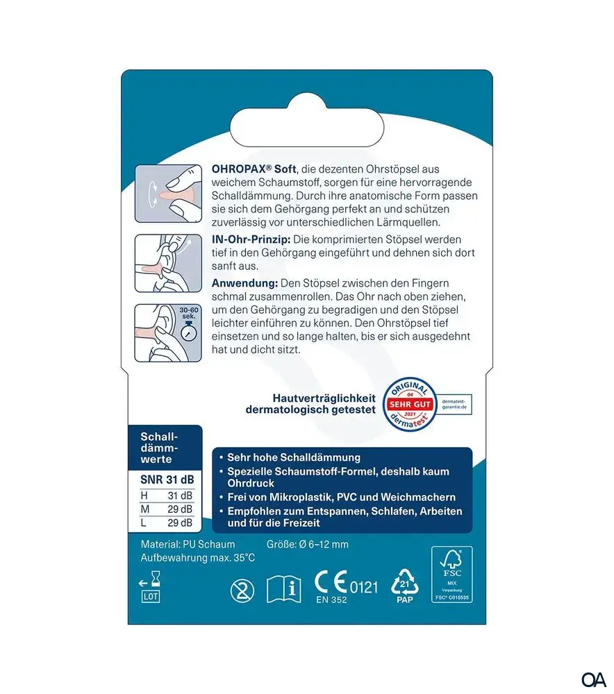 Ohropax Soft Ohrstöpsel