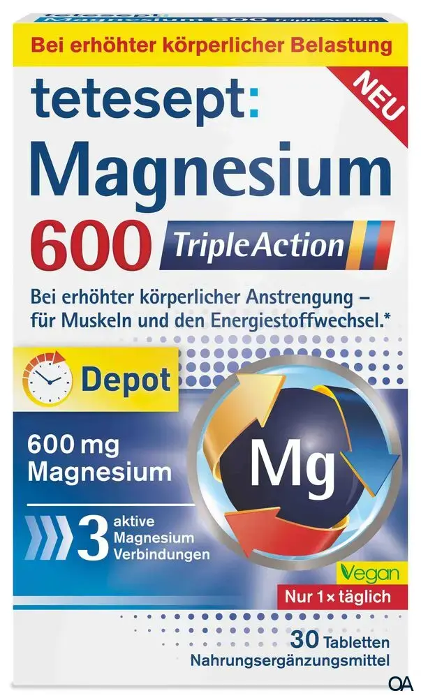 tetesept Magnesium 600 Triple Action Tabletten tetesept Magnesium 600 Triple Action Tabletten