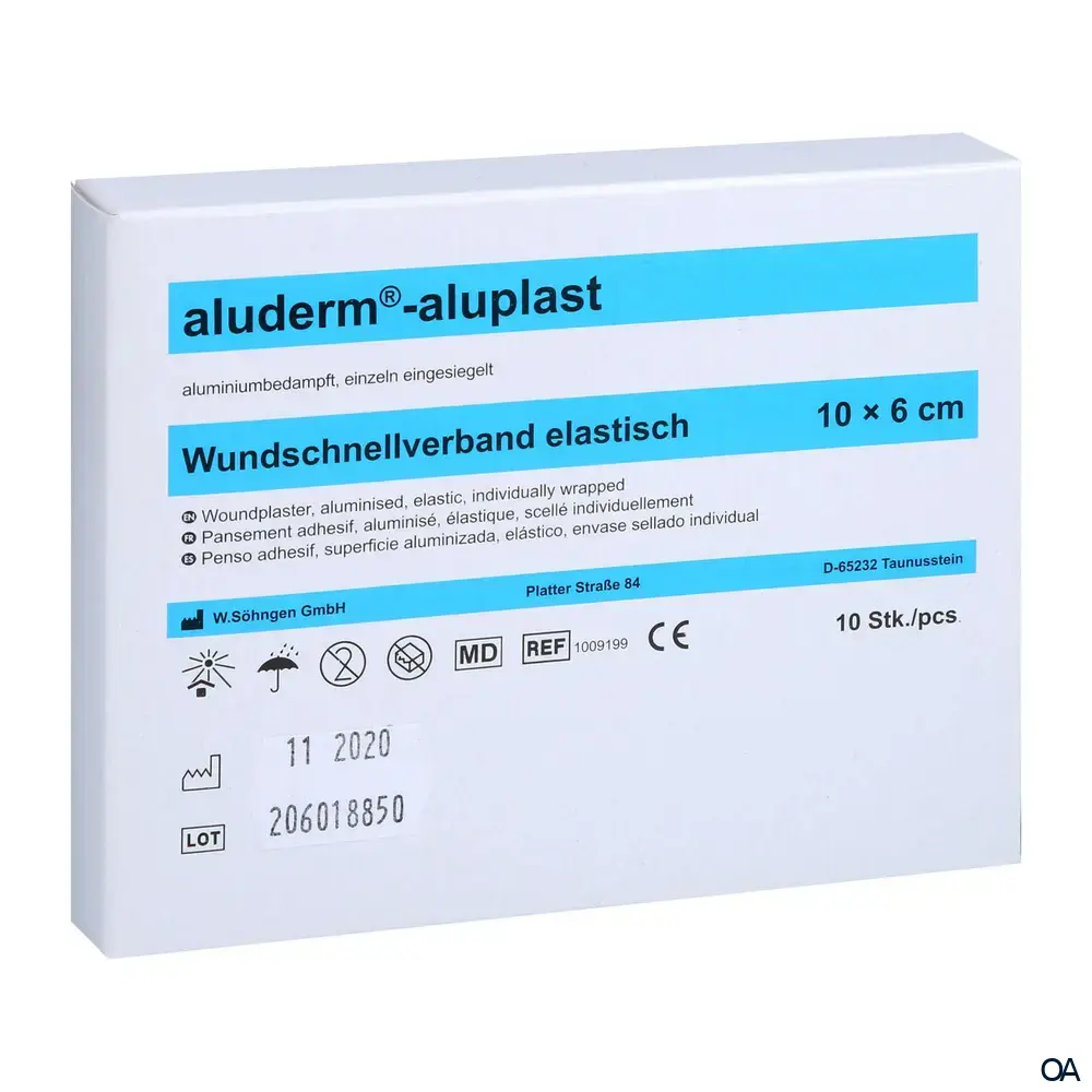 aluderm®-aluplast Wundschnellverband elastisch, 10 x 6 cm