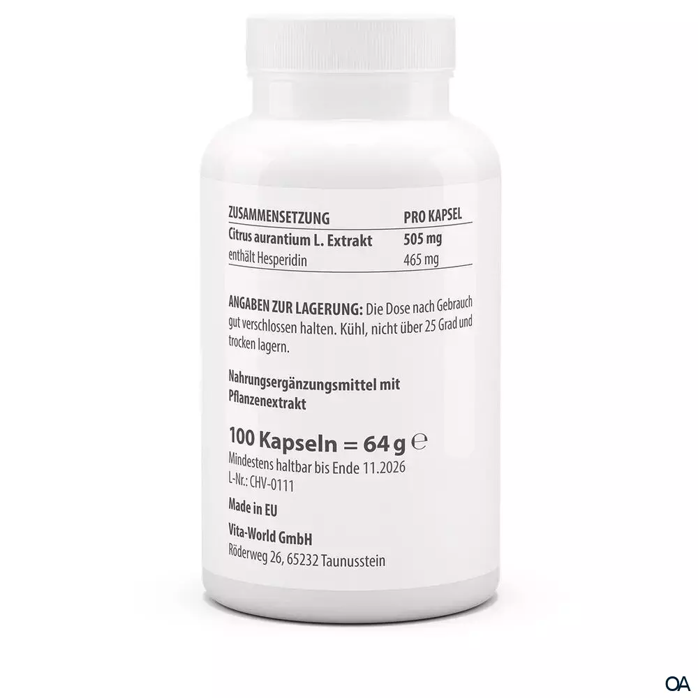Vitaworld Citrus Bioflavonoid Kapseln Vitaworld Citrus Bioflavonoid Kapseln