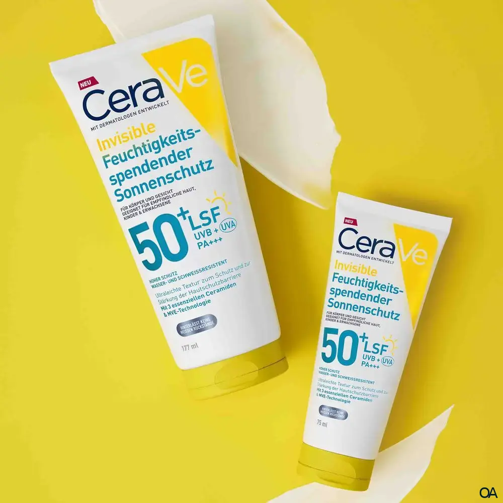 CeraVe Invisible Feuchtigkeitsspendender Sonnenschutz LSF 50+