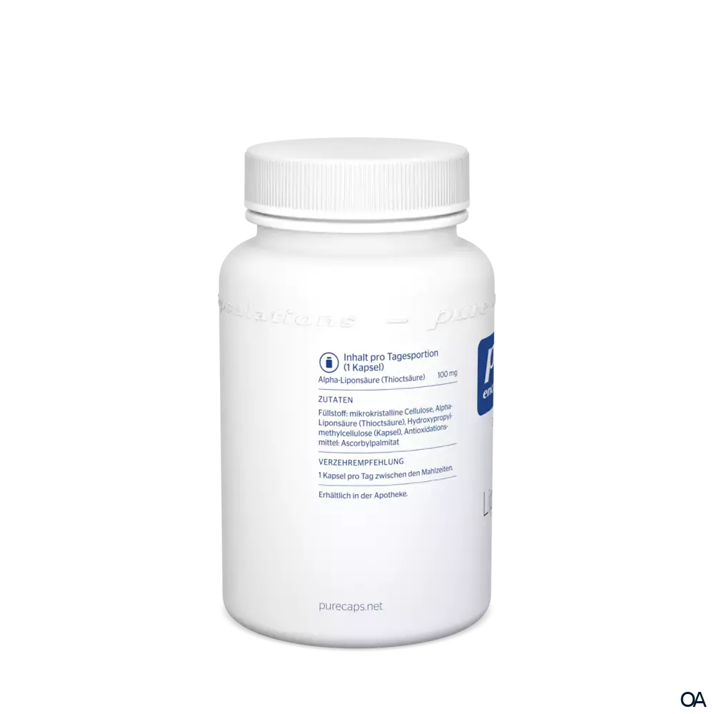 pure encapsulations® Alpha Liponsäure Thioctsäure 100 mg Kapseln pure encapsulations® Alpha Liponsäure Thioctsäure 100 mg Kapseln