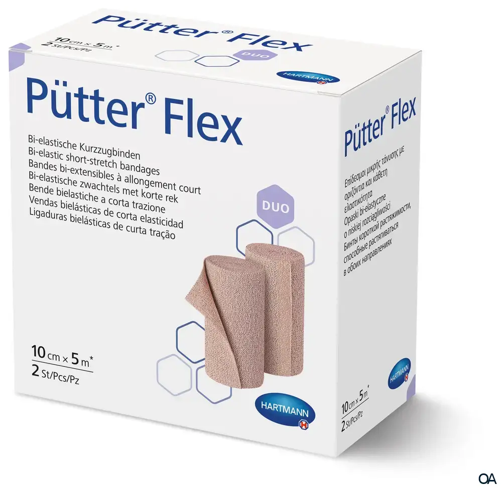 Pütter® Flex Bi-elastische Kurzzugbinden DUO 10 cm x 5 m