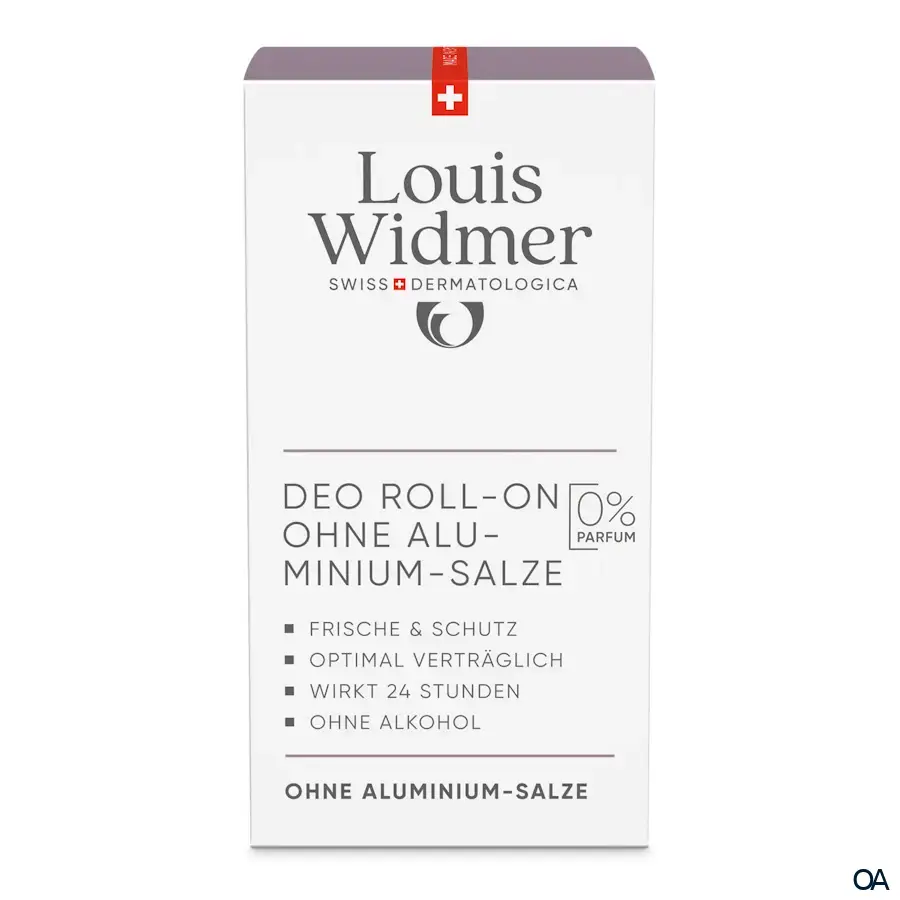Louis Widmer Deo Roll-on ohne Aluminium-Salze - ohne Parfum
