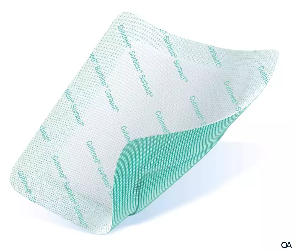Cutimed® Sorbion® Sorbact® Superabsorbierende, keimreduzierende Wundauflage steril, 10 x 10 cm Cutimed® Sorbion® Sorbact® Superabsorbierende, keimreduzierende Wundauflage steril, 10 x 10 cm