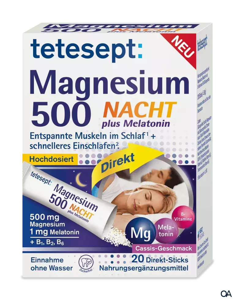 tetesept Magnesium 500 Nacht Direkt Sticks tetesept Magnesium 500 Nacht Direkt Sticks