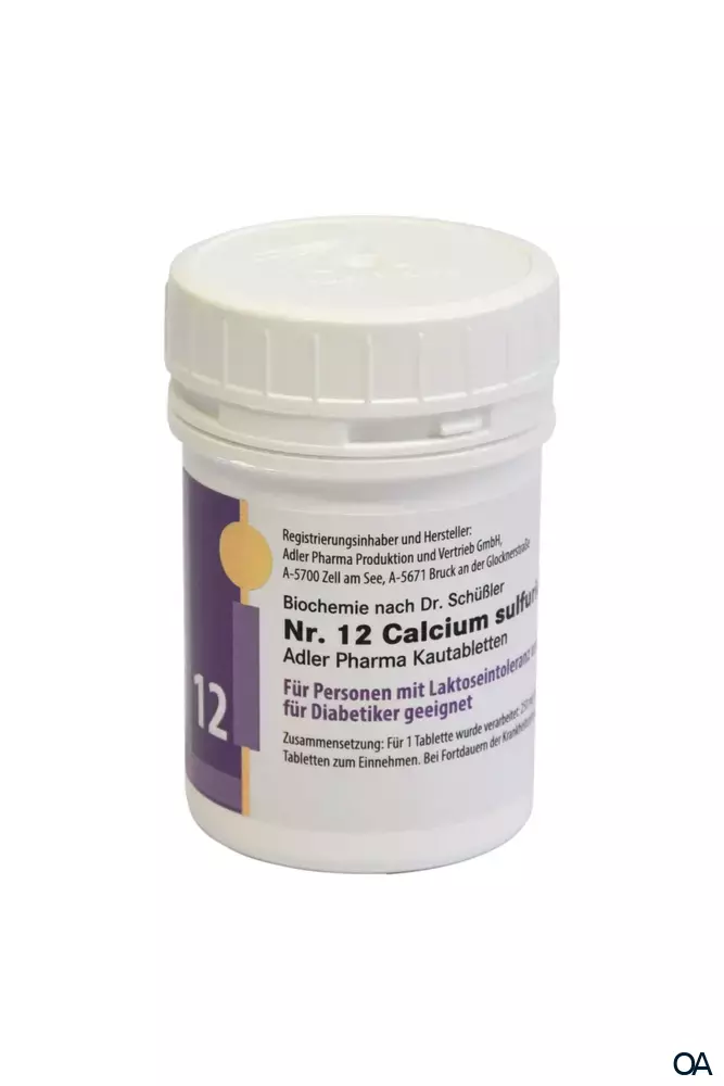 Schüßler Nr. 12 Calcium sulfuricum D6 LI Schüßler Nr. 12 Calcium sulfuricum D6 LI