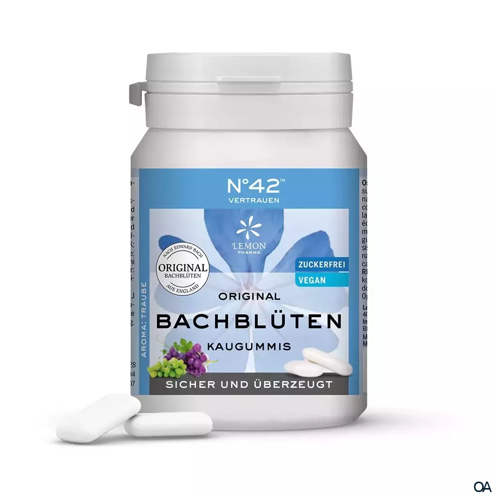 Lemon Pharma N°42 Original Bachblüten Kaugummi "Selbstvertrauen" Lemon Pharma N°42 Original Bachblüten Kaugummi "Selbstvertrauen"