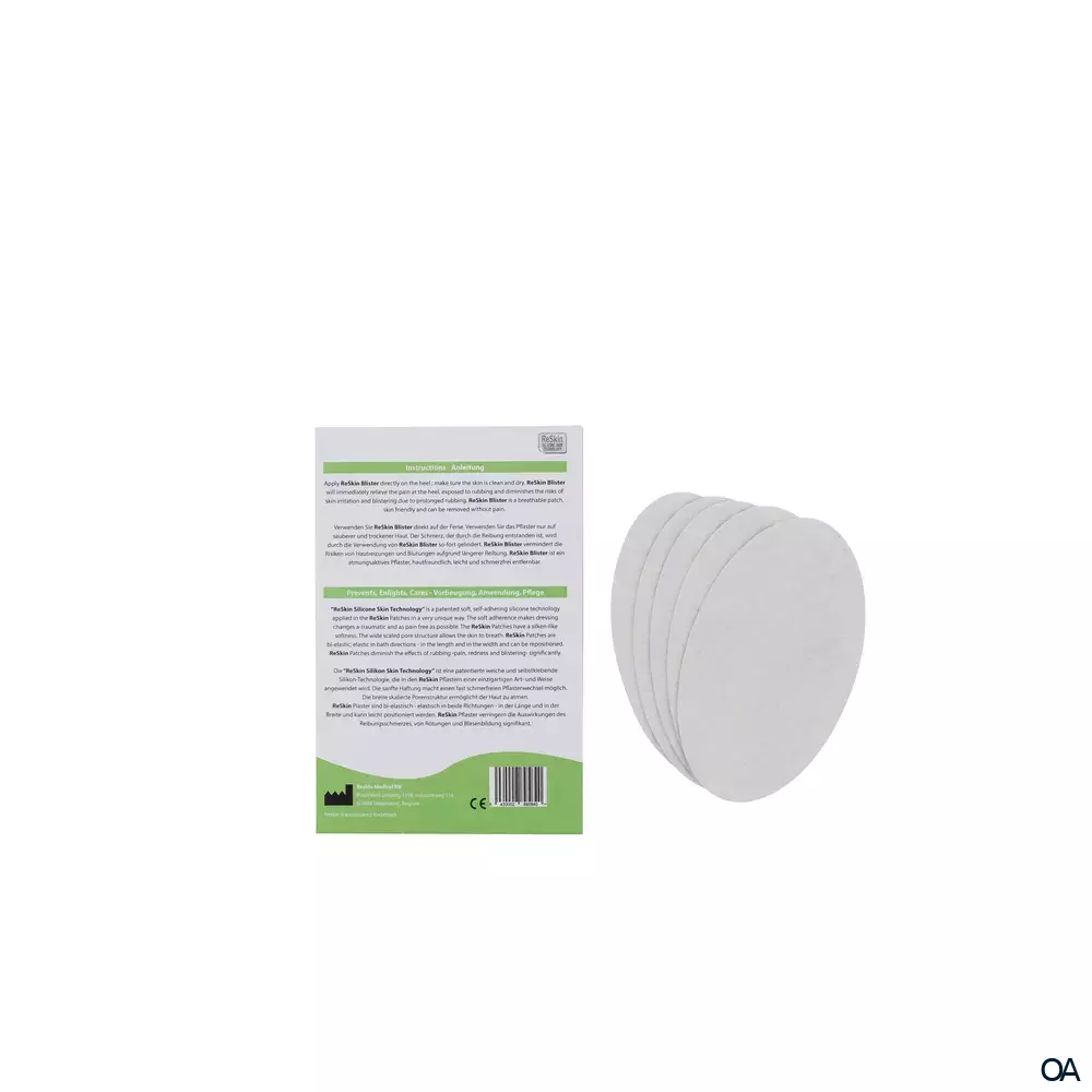 ReSkin® Sport Blister Silikonpflaster Weiss