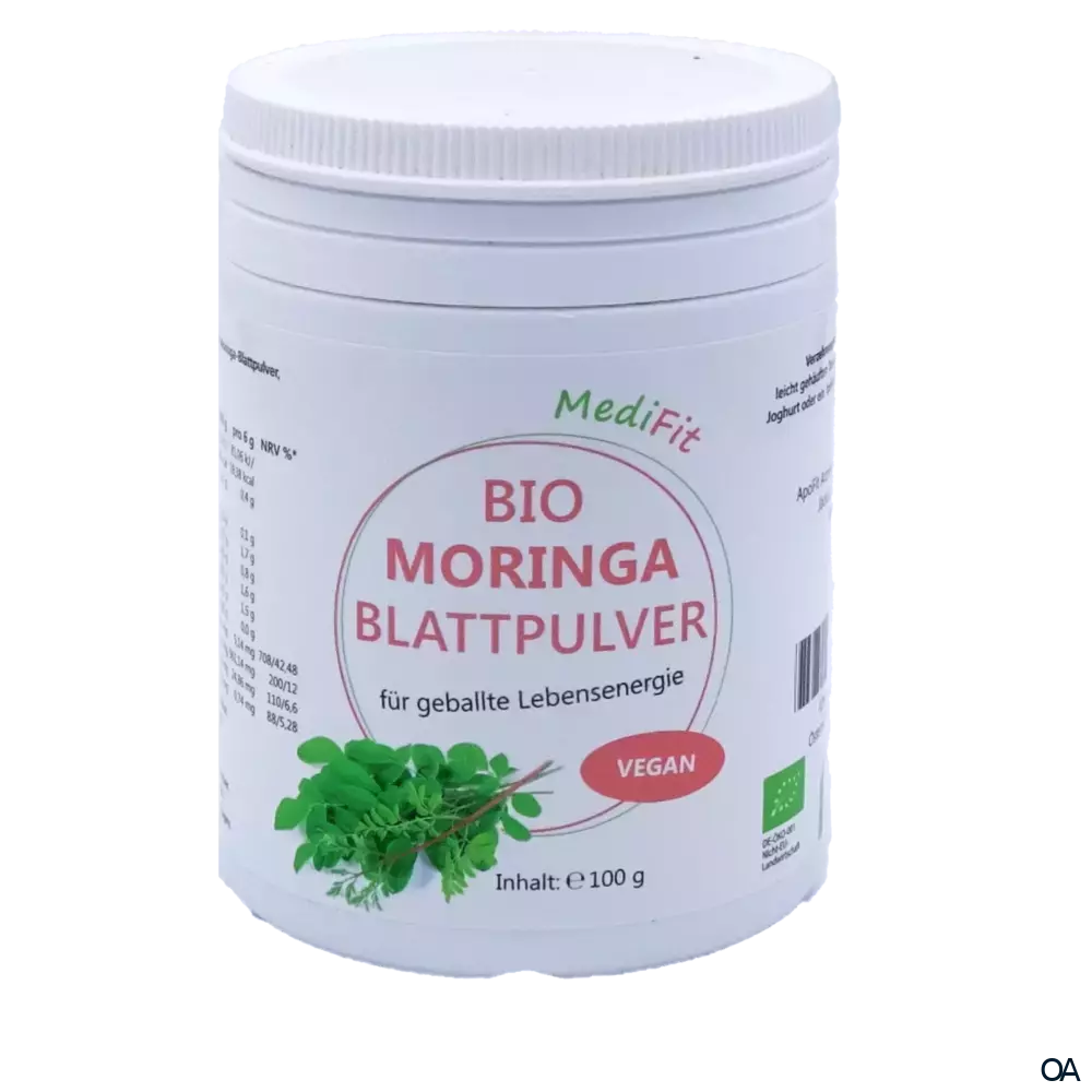 MediFit Bio Moringa Blattpulver MediFit Bio Moringa Blattpulver