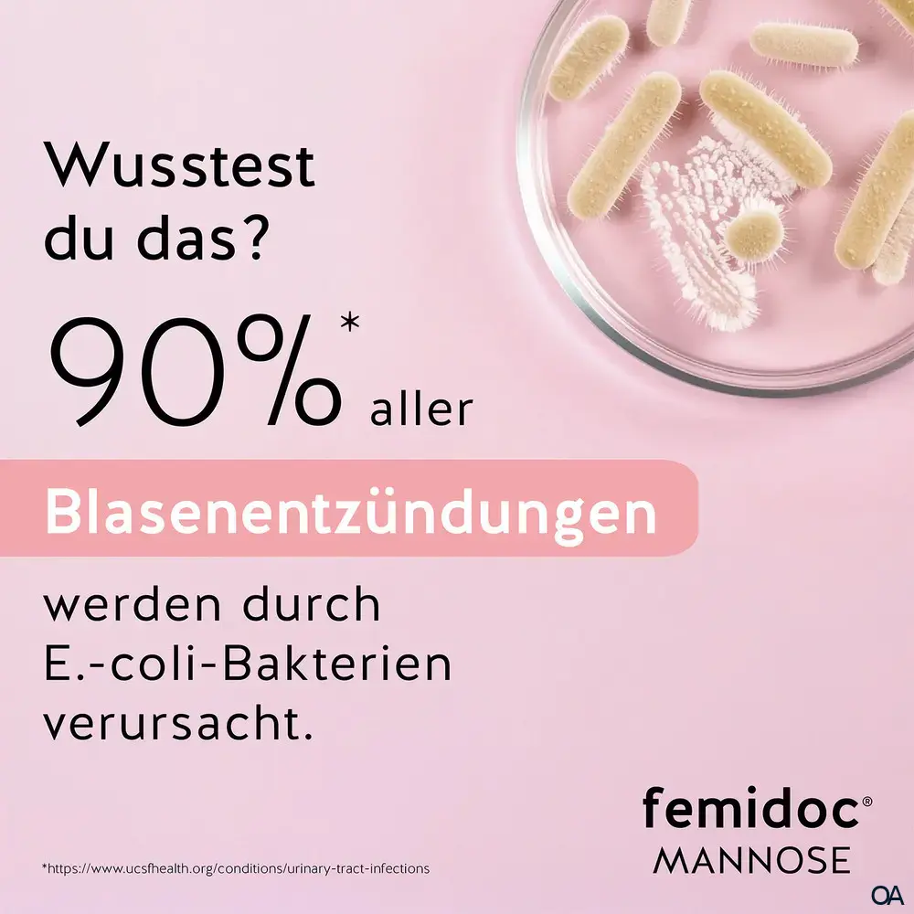 femidoc® MANNOSE Direkt+ Direktgranulat-Sticks
