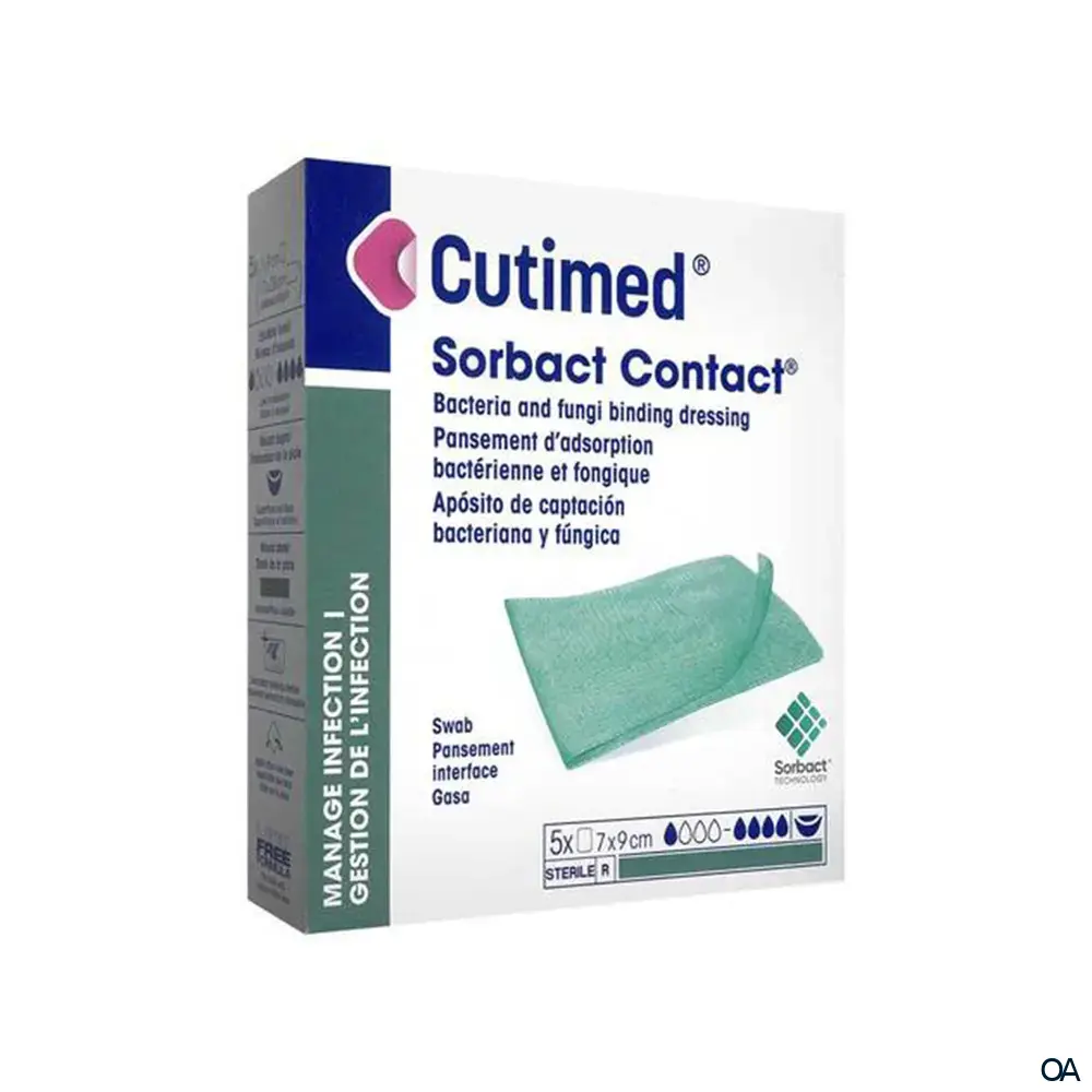 Cutimed® Sorbact® Kompresse 7 x 9 cm
