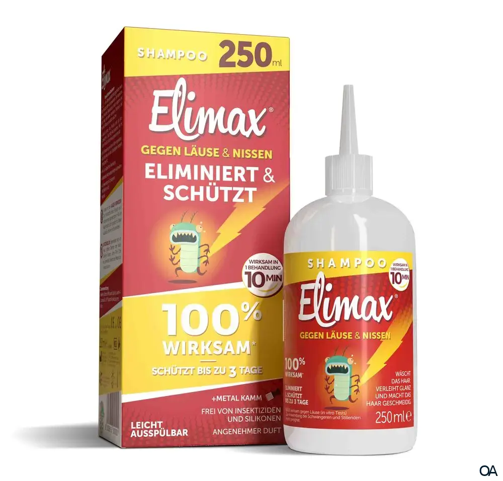 Elimax® Shampoo gegen Läuse & Nissen mit Läuseschutzfaktor Elimax® Shampoo gegen Läuse & Nissen mit Läuseschutzfaktor