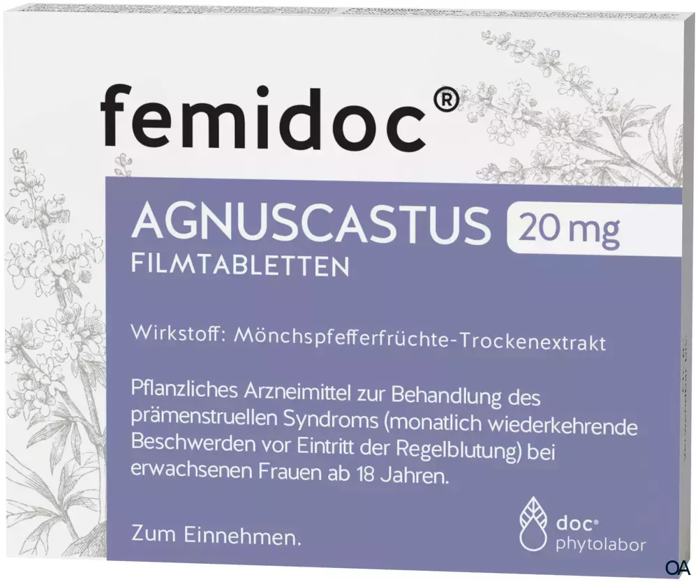 Femidoc® Agnuscastus 20 mg Filmtabletten Femidoc® Agnuscastus 20 mg Filmtabletten