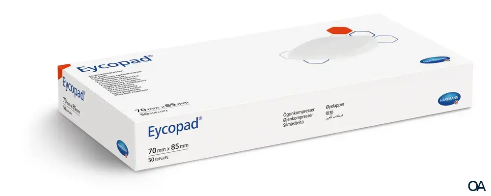 Eycopad® Augenkompresse unsteril, 70 x 85 mm Eycopad® Augenkompresse unsteril, 70 x 85 mm