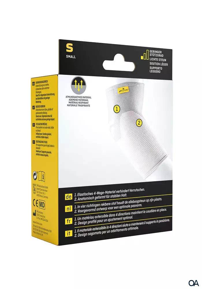 3M FUTURO™ Comfort Lift Ellenbogen-Bandage 76577, S (22.9 - 25.4 cm) 3M FUTURO™ Comfort Lift Ellenbogen-Bandage 76577, S (22.9 - 25.4 cm)