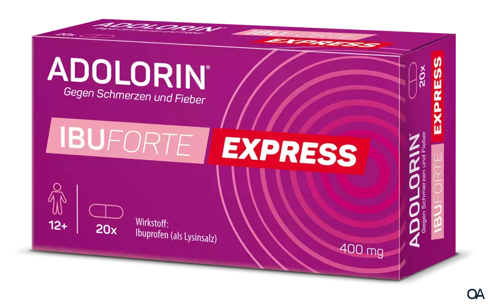 Adolorin Ibuforte Express 400 mg Filmtabletten Adolorin Ibuforte Express 400 mg Filmtabletten