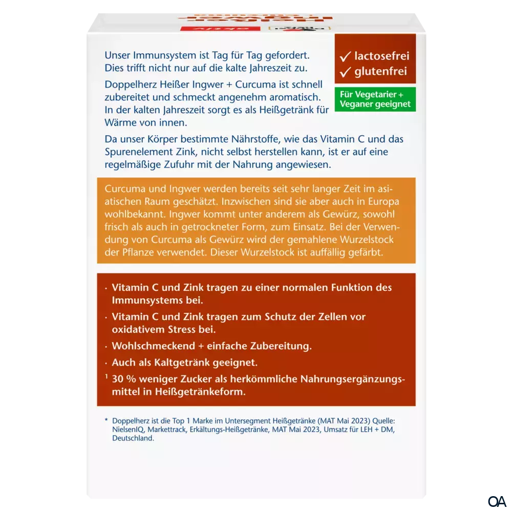 Doppelherz aktiv Heißer Ingwer + Curcuma Sachets