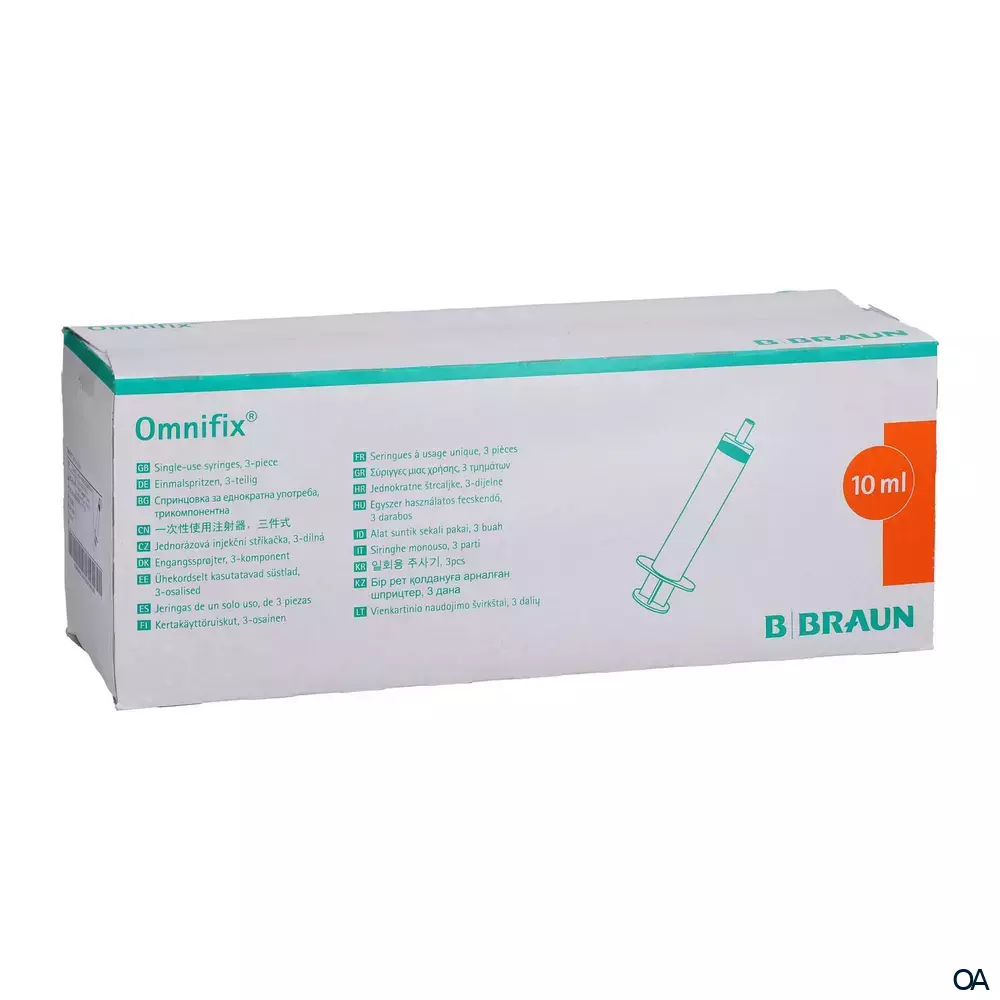 Omnifix® Luer Lock Solo Dreiteilige Einmalspritzen mit Luer-Lock-Ansatz 10 ml