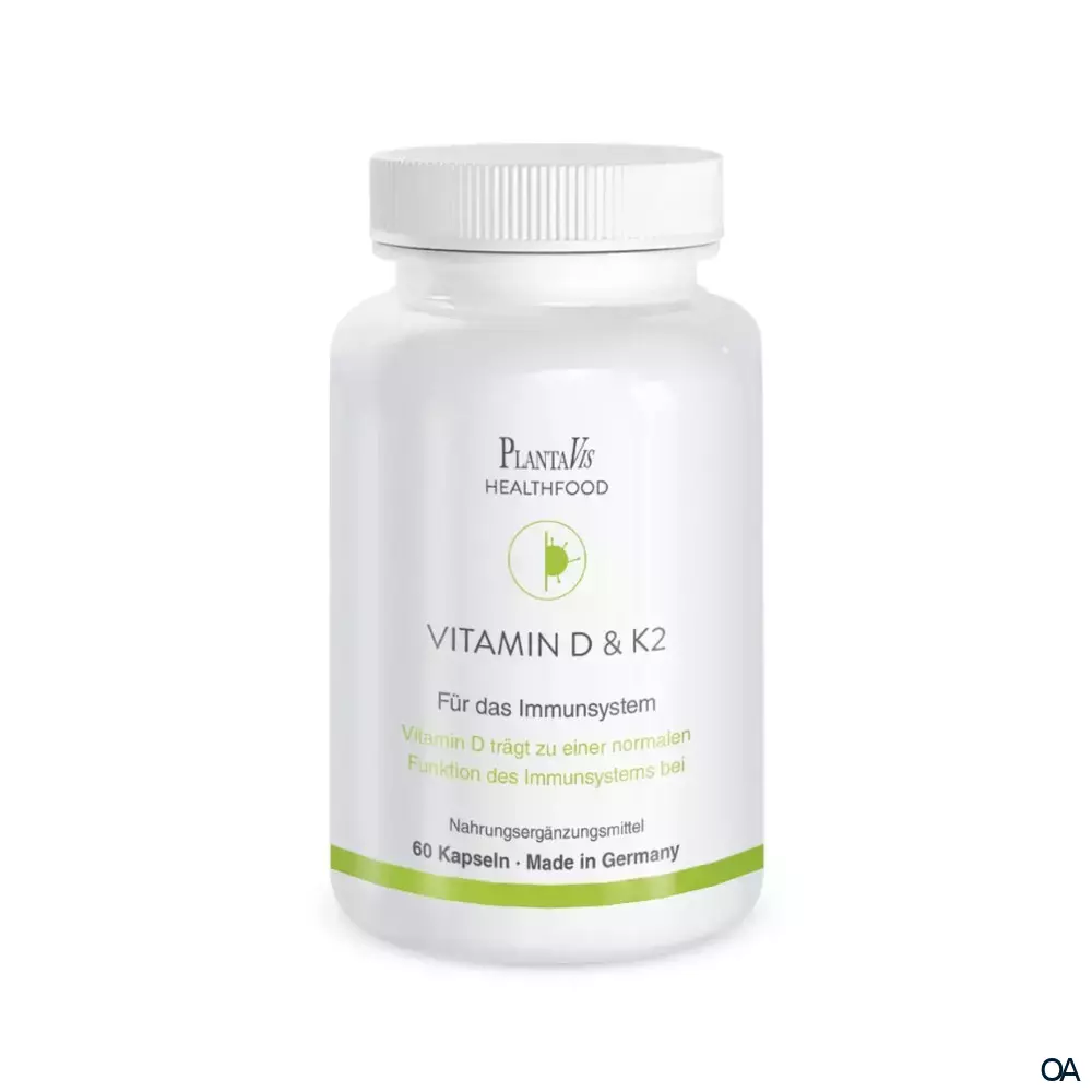 PlantaVis Vitamin D3 & K2 Kapseln PlantaVis Vitamin D3 & K2 Kapseln