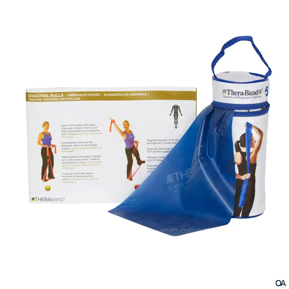 TheraBand® in der Zippbox - Blau - Extrastark - 2,5 m TheraBand® in der Zippbox - Blau - Extrastark - 2,5 m