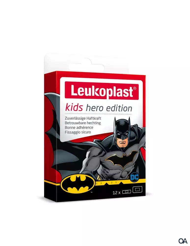 Leukoplast® Kids hero Edition Batman Pflasterstrips Leukoplast® Kids hero Edition Batman Pflasterstrips