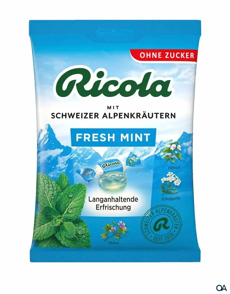 Ricola Fresh Mint Bonbons Zuckerfrei Beutel