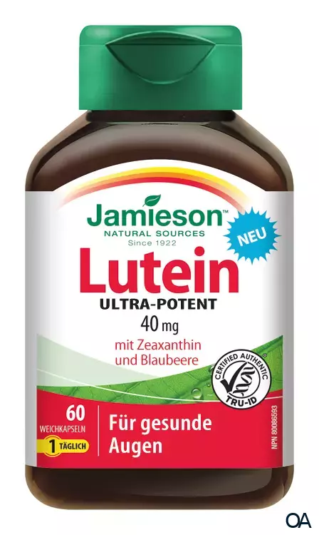 Jamieson Lutein mit Zeaxanthin 40 mg Kapseln Jamieson Lutein mit Zeaxanthin 40 mg Kapseln