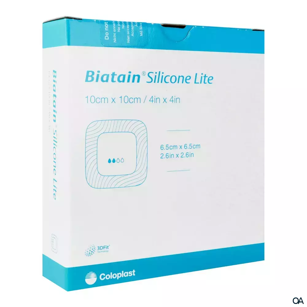 Biatain® Silicone Lite Schaumverband steril, 10 x 10 cm Biatain® Silicone Lite Schaumverband steril, 10 x 10 cm