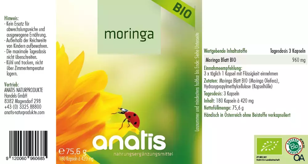 anatis Moringa BIO Kapseln anatis Moringa BIO Kapseln