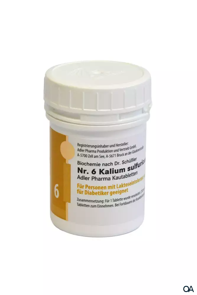 Schüßler Nr. 6 Kalium sulfuricum D6 LI Schüßler Nr. 6 Kalium sulfuricum D6 LI