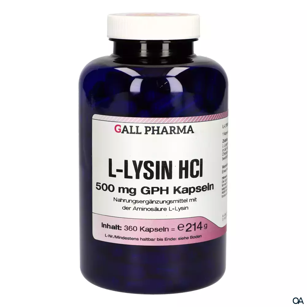 Gall Pharma L-Lysin HCl 500 mg Kapseln Gall Pharma L-Lysin HCl 500 mg Kapseln